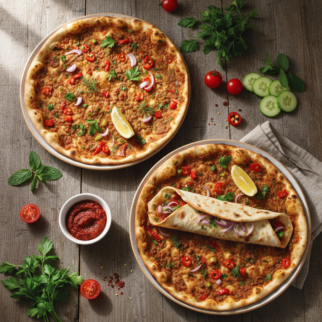 Lahmacun (Türkische Pizza)
